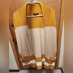 Verve Ami Women's Cardigan Sweater Yellow Size Medium